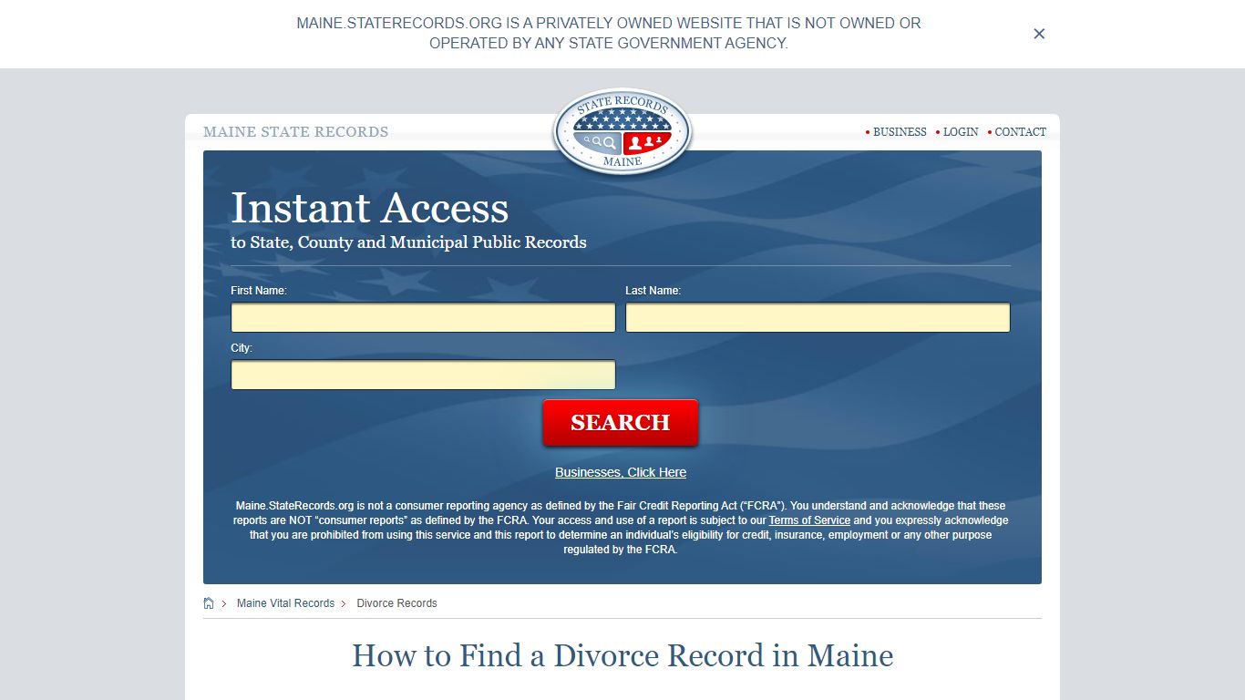 How to Find a Divorce Record in Maine - Maine State Records